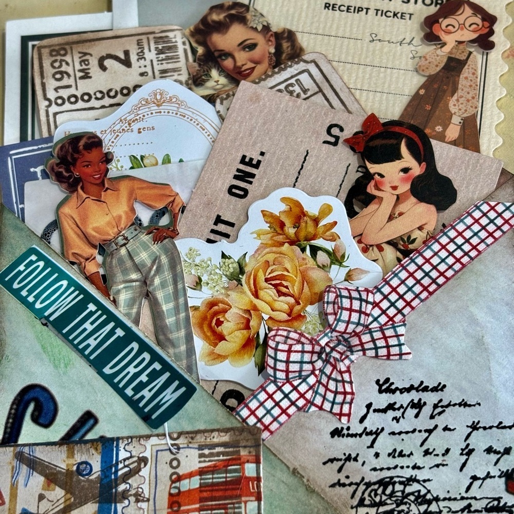 Ephemera Bundle: 20 Pieces for Mixed Media Art Junk Journal Scrapbooking - Picture 9 of 16